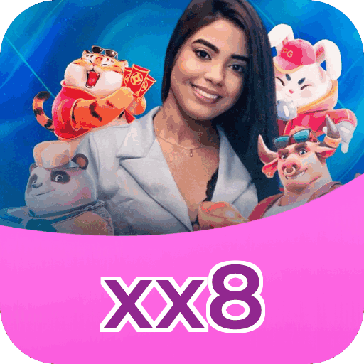 Interface do aplicativo xx8 mostrando jogos disponíveis no iOS e Android